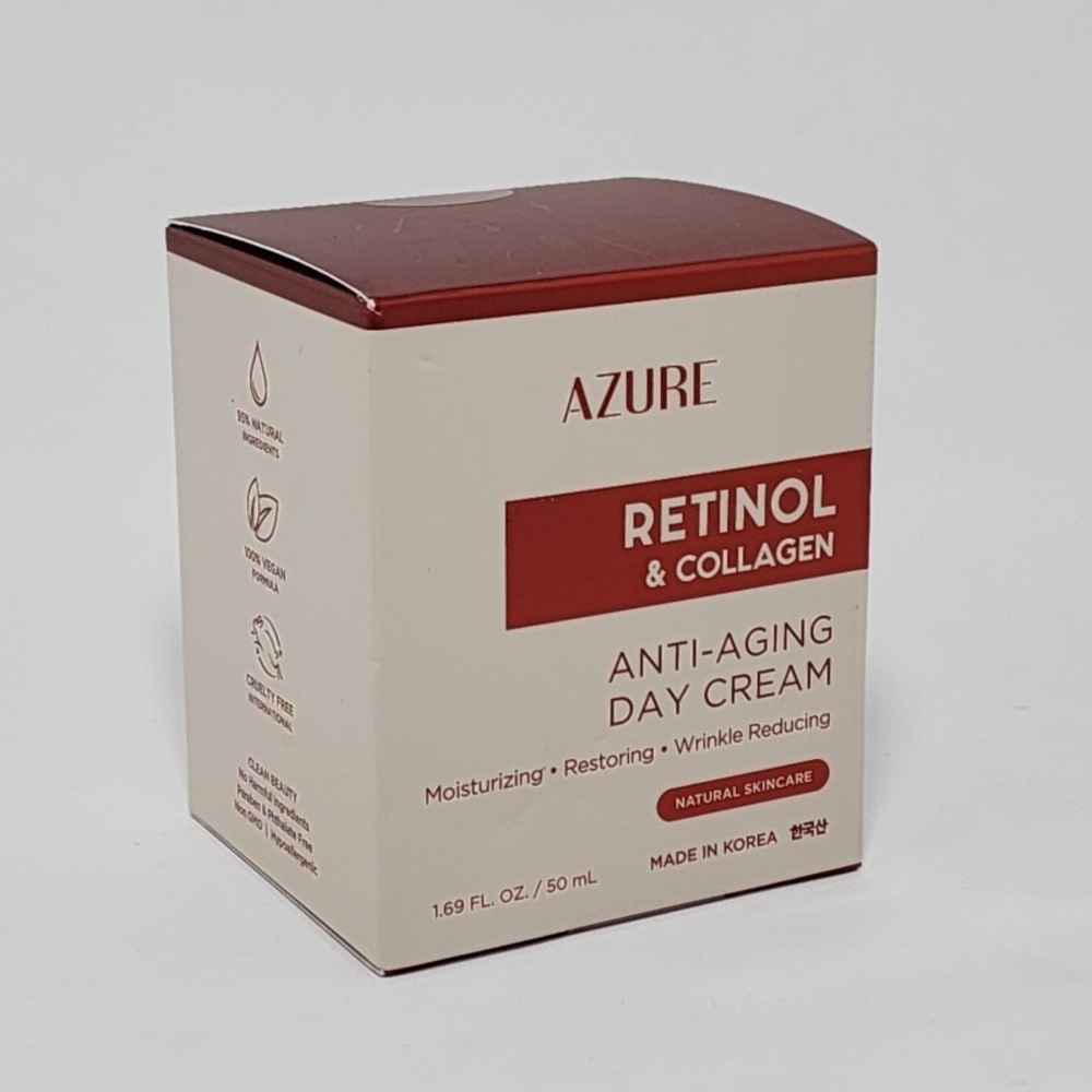 Azure Retinol & Collagen Anti-aging Day Face Cream Restoring Anti-wrinkle 1.69oz